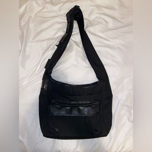 Gucci bamboo series tactical shoulder bag with many pockets, authentic